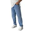 Herren-Stretch-Jeans, Jeans für Herren, Baggy-Jeans mit geradem Bein, modische Komfort-Taille, lockere Hose
