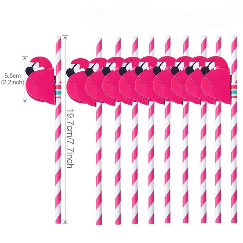 Degradable Pineapple Pattern Paper Straw For Party Drinks And Cake Decor