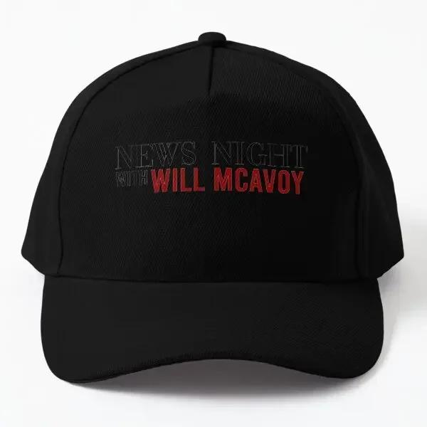 

The Newsroom News Night With Will Mcavoy Baseball Cap Hat Sun Summer Boys Casquette Sport Outdoor Hip Hop Mens Snapback Black