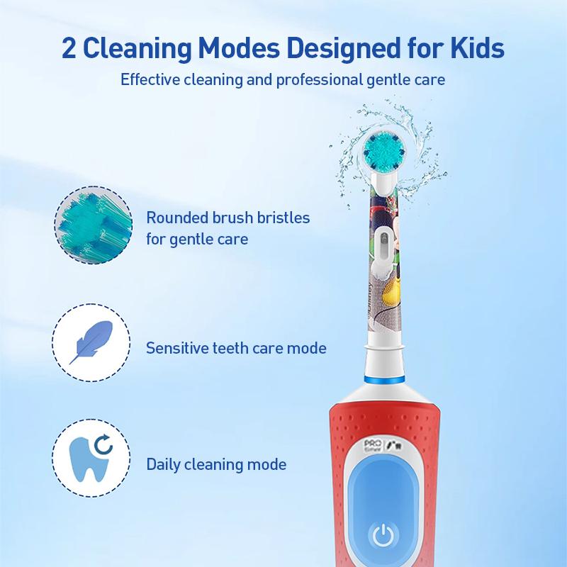 Oral B  Kids Electric Toothbrush D103K Mickey 1 Brush Handle 2 Brush Heads