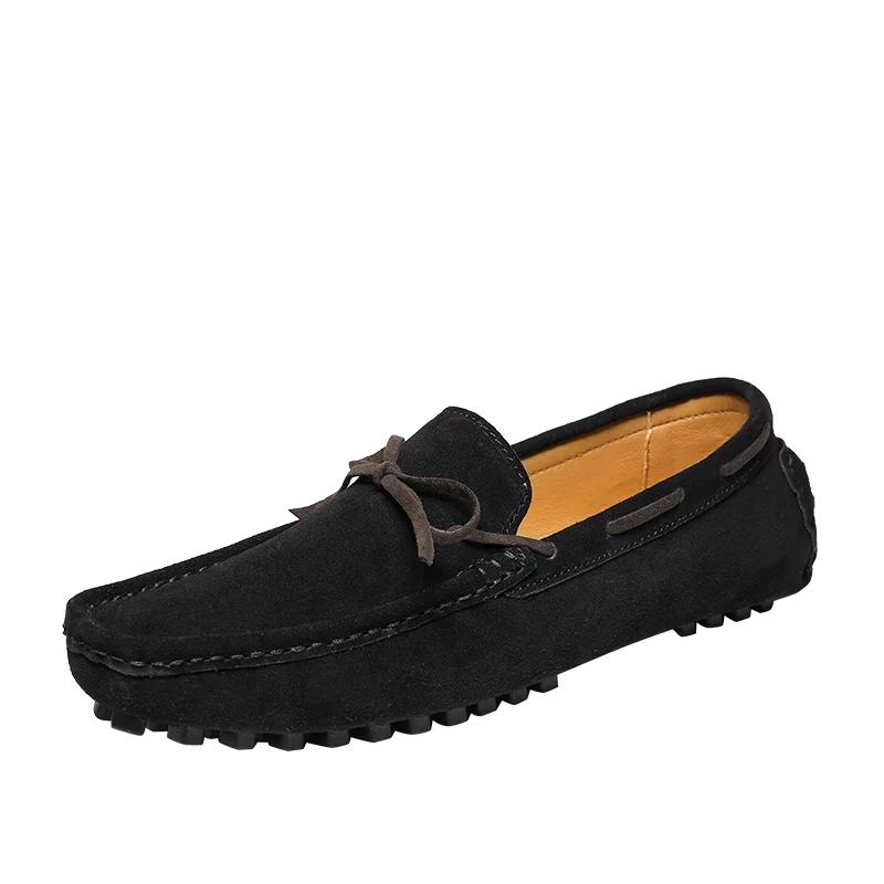 Fashion Men Casual Business Shoes Genuine Leather Soft Bottom Loafers Classic Business Office Driving Moccasins Shoes Comfy Tassel Shoes