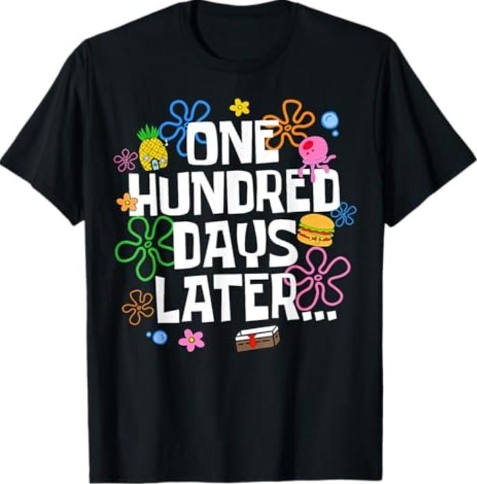 One Hundred Days Later 100 Days of School Student Teacher T-Shirt S разноцветный