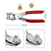 Maljetthullstangsett Skohull Nitetang For Stansing Innbinding Med 4 mm Knapp 28-40 stk