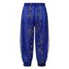 Girls Shiny Floral Print Bloomers Elastic Waist Dance Pants Stage Performance Halloween Costume
