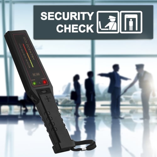 EnergyPower Professional Handheld Metal Detector with LED Indicator, High-Sensitivity Sensor, One-Touch Operation for Body Checks and Security, Detect