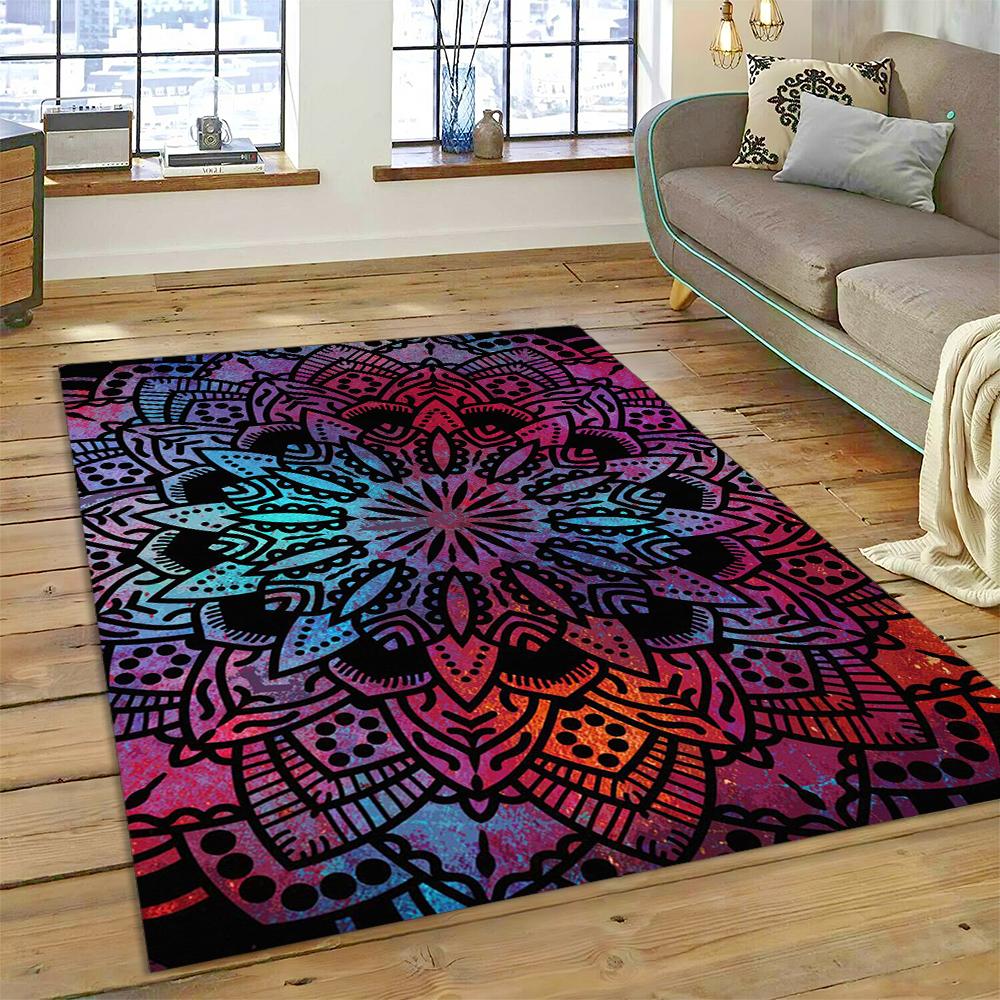 Bohemia Meditation Mandala  Flower Carpet Rug for Home Living Room Bedroom Sofa Doormat Deco Mat