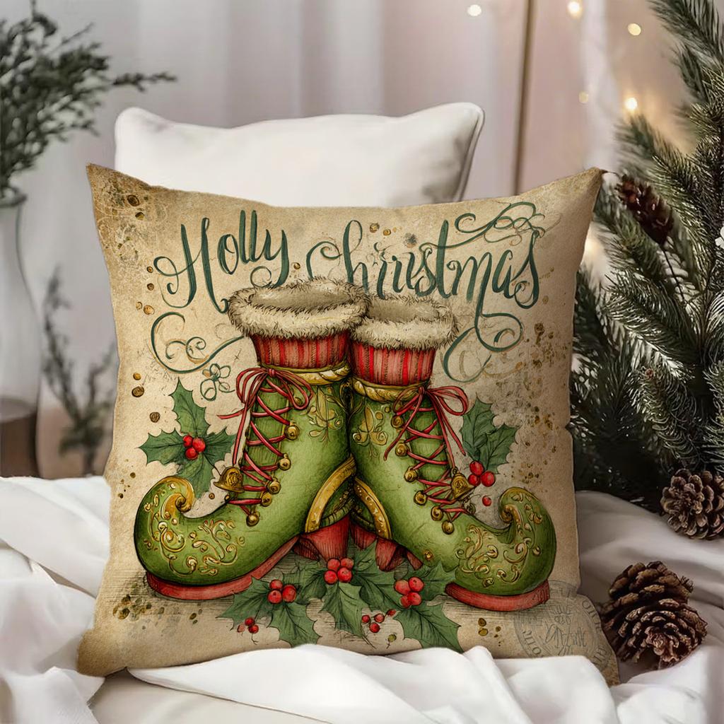 Christmas-Themed Pillowcasessuitable For Sofa Car Bedroom Decorative Cushion Cover Pillow Cover