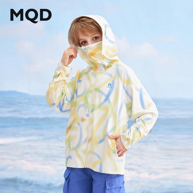 Унисекс детская куртка с капюшоном MQD для защиты от солнца с защитой для ладоней 120cm