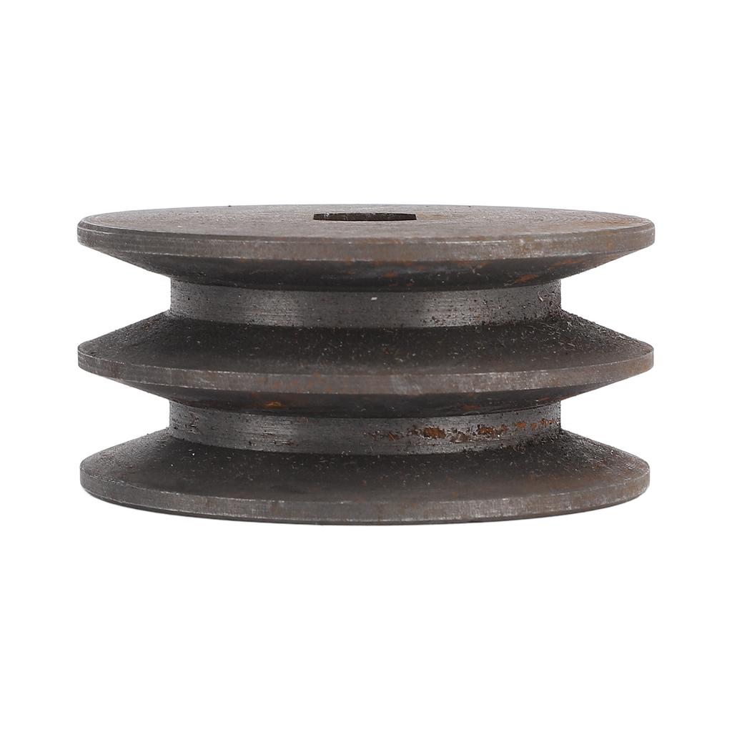 Motor Belt Pulley H Hole 12x17mm Double Groove Metal Belt Pulley for Brushed Brushless Direct