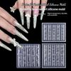 Butterfly & Bow Nail Art Silicone Molds - Flexible Transparent 3D Nail Decor Molds for DIY Manicure Design