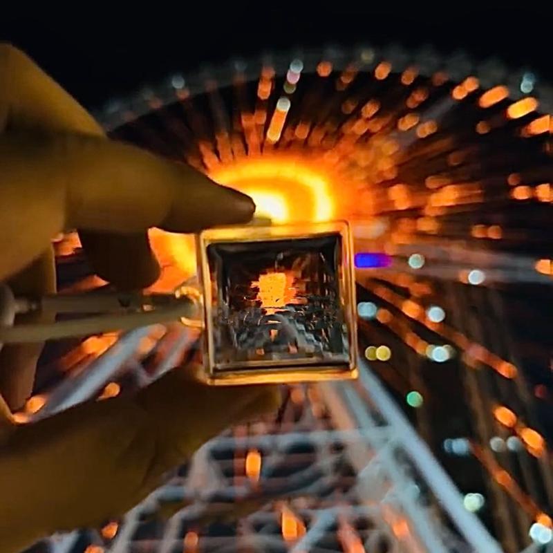 Pixel Stone Mosaic Filter Keychain Bag Pendant Lens Pendant Gift