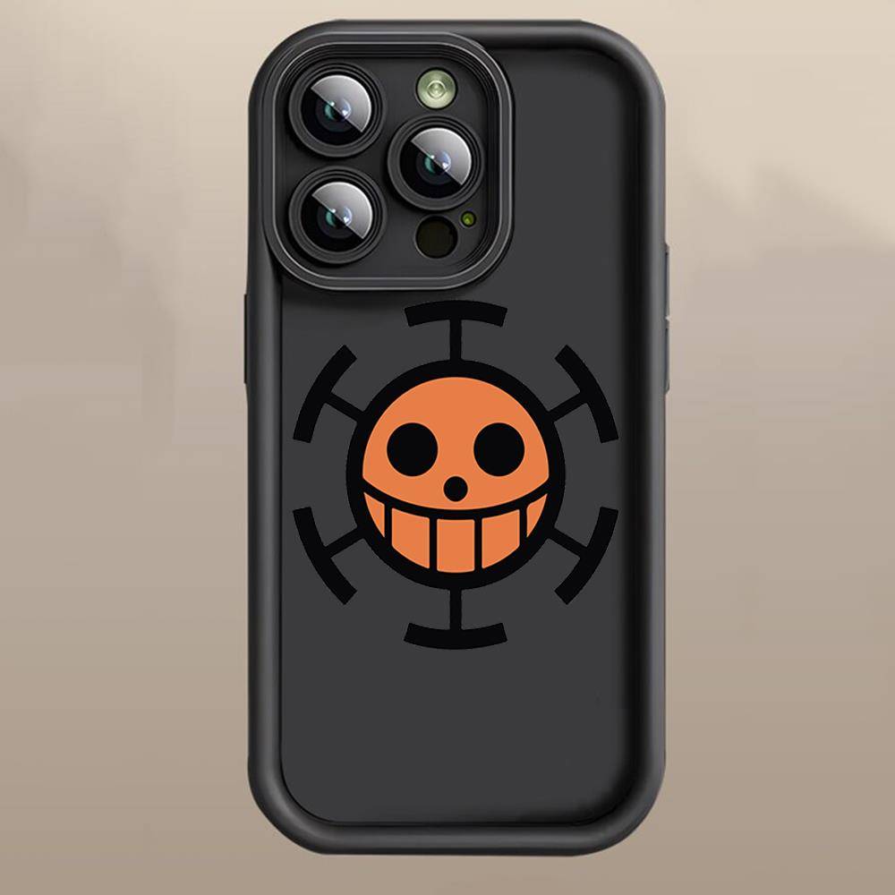 D-35 One Piece Logo Case for iPhone 15 14 13 12 8 Plus Samsung S24 S23 Ultra A04S A05S Huawei P40 P50 P60 Nova 11 Pro Max OPPO A17K Reno 10