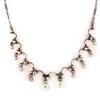 Les Trésors De Lily [D3671] - White 'Eglantine' Designer Necklace