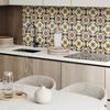 Self-Adhesive Vinyl Wall Tiles for Interiors Geometric Floral Pattern 20X20X20 Cm