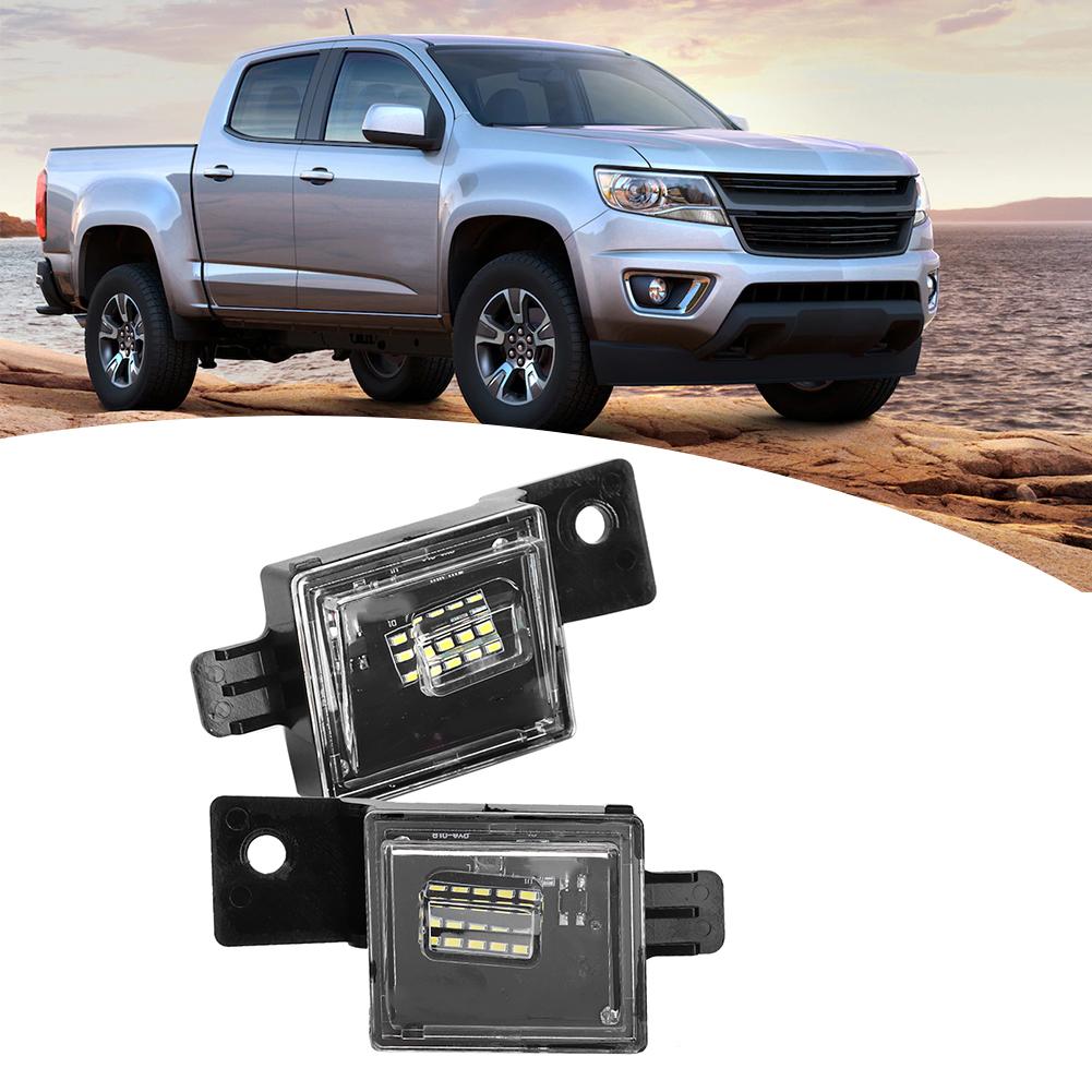 Pair Left Right 15LED License Number Plate Light Fits for Chevy Silverado 20142018DC12V