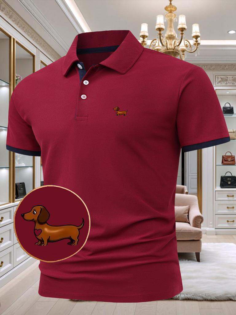 Men's Stretch Athletic Polo Shirt Quick Dry Lightweight Short Sleeve Golf Tennis Shirt for Outdoor Sports