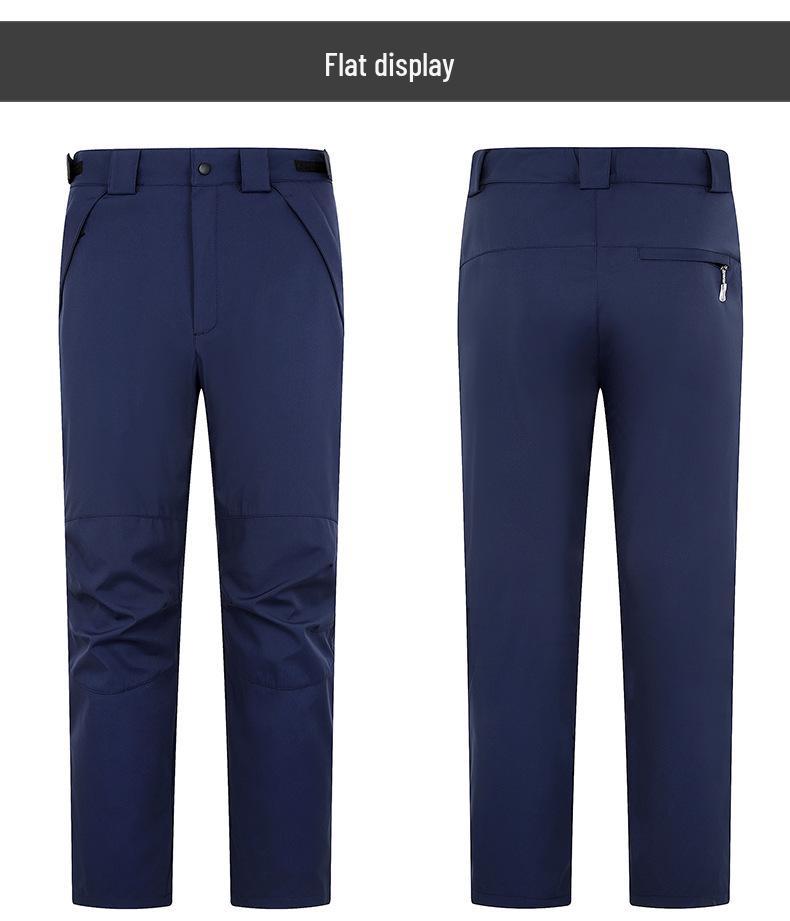 Unisex Outdoor Windproof and Waterproof Detachable Two-Piece Set for Mountain Climbing and Skiing, Thickened and Warm.