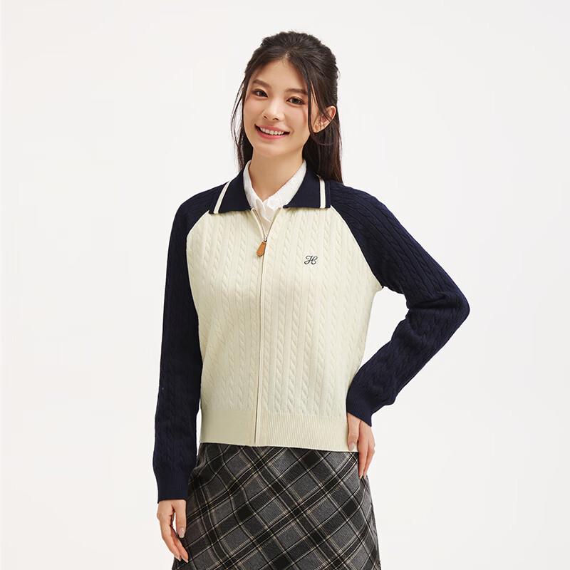 Hotwind Women's Raglan Sleeve Zip-Up Cardigan