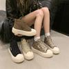 Fashion 2024 Hot Sale New Autumn Winter Round Head Ladies Elegant Boots Lace-up Flat with Flat with Fashion Non-slip Women Shoes