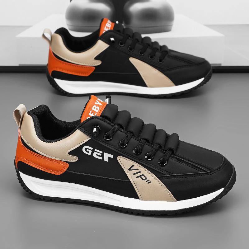 

Мужская обувь Forrest Gump, осенняя спортивная и для отдыха, мягкая подошва, плоская рабочая обувь, нескользящая и износостойкая, с одной педалью, черная, рабочая страховка, приливная обувь 39