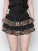 Leopard Print Lace Patchwork Y2K Skirt - European & American Sexy Slim Fit