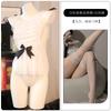 Sex underwear sexy pure desire wind pearl suspender tights leak back bow lace