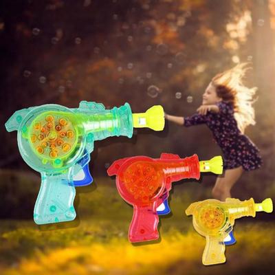 Brinquedos ao ar livre Pistola A Bulle Kid Shining Bubble Gun Sabão Bubble Blower Criança Brinquedo Bebê Pistola de Água