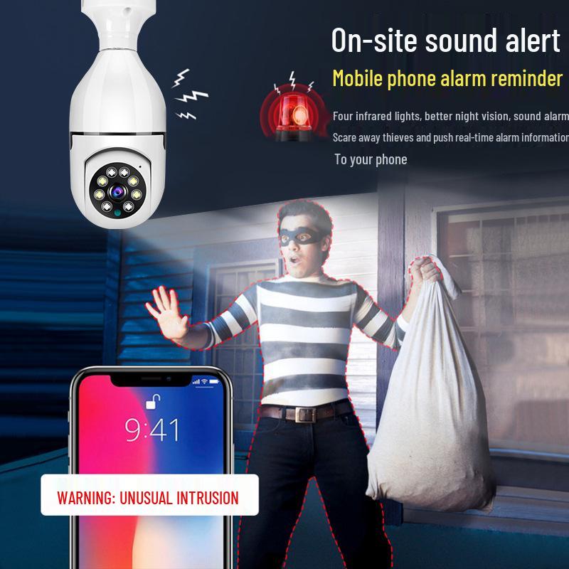 V380Pro Panoramic HD Smart Bulb Indoor Surveillance Camera