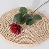Silk Rose Single Artificial Flower For Wedding Decor And Interior Enhancement