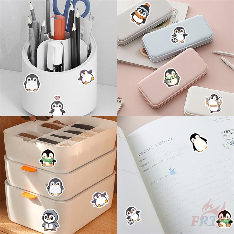 500Pcs/Roll Q Funny Penguins Series 02 Kids Rewards Stickers - DIY Scrapbooks Album Decor Sealing Label Decals