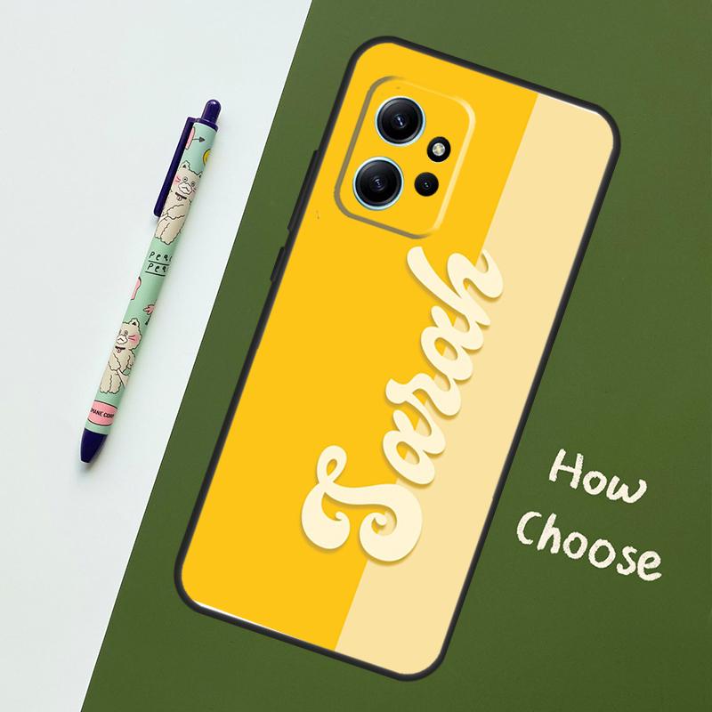 

Personalised Name Color For Xiaomi Redmi Note 12S 11S 10S 9S Note 12 8 9 10 11 Pro Phone Case For Redmi 12 9 C 10C Redmi Note 10 Pro
