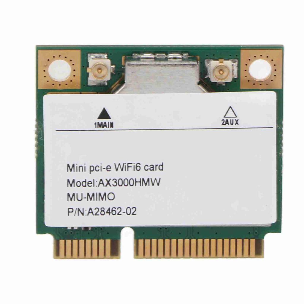 Mini PCIE Network Card Wifi6 3000Mbps High Speed Wireless Wifi Card 802.11ax Ac 2.4G 5Ghz Network Card Adapter