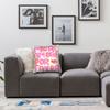 1Pc More Amore Por Favor Slogan Printed Throw Pillow Cover,Suitable For Sofa,Bedroom,Living Room,A Heartwarming Gift For Lovers.