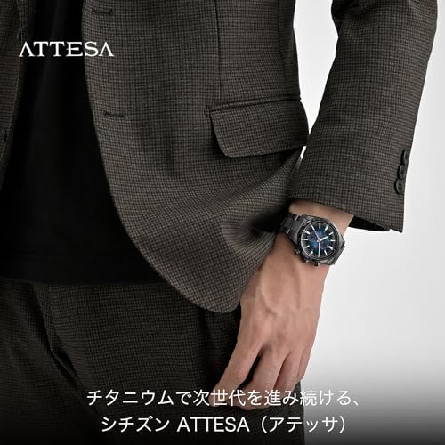 Citizen Reloj de Pulsera "CITIZEN" Edición Limitada 100 Aniversario Eco-Drive Radiocontrolado Resistente al Agua AT8286-65E para Hombre Negro