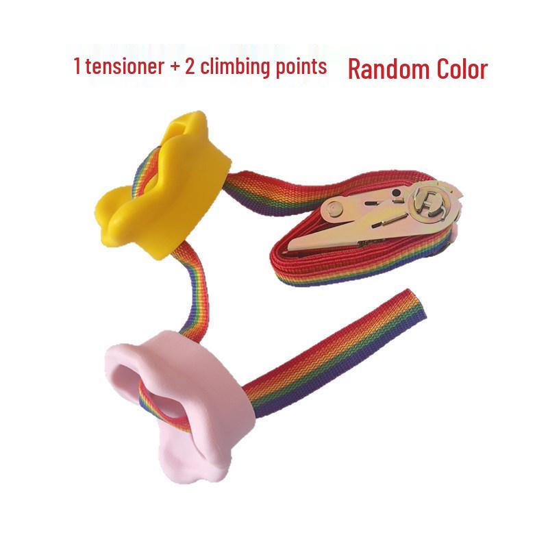 Kids  Outdoor Climbing Set - Plastic Climbing Rocks for Multi-Person Tree Wall Exercise