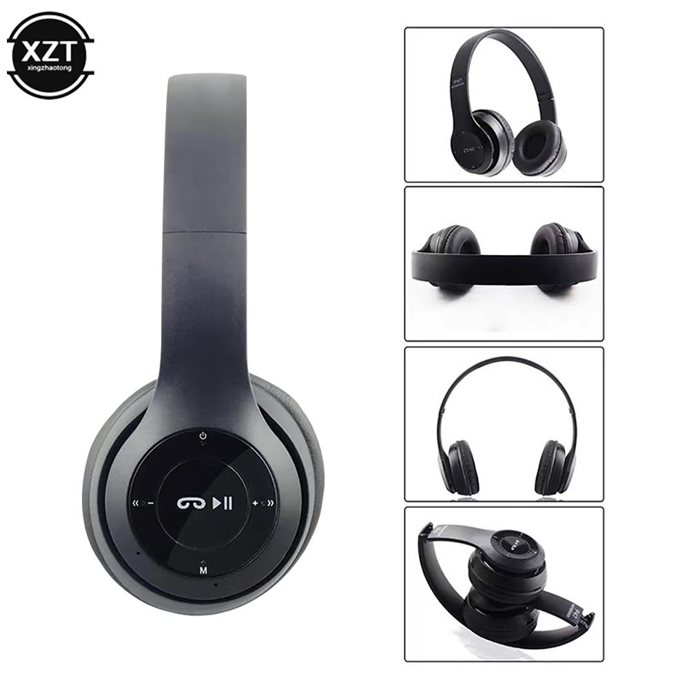 Wireless Headphones 5.0 Bluetooth Earphone Foldable Bass Headsets With Mic with Memory TF Card For iPhone Xiaomi Sumsamg Phone