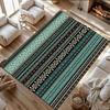 Boho Geometrisches Muster Teppich Rutschfeste Fußmatte Vintage Ethnischer Stil Teppich für Wohnzimmer Schlafzimmer Heimdekoration