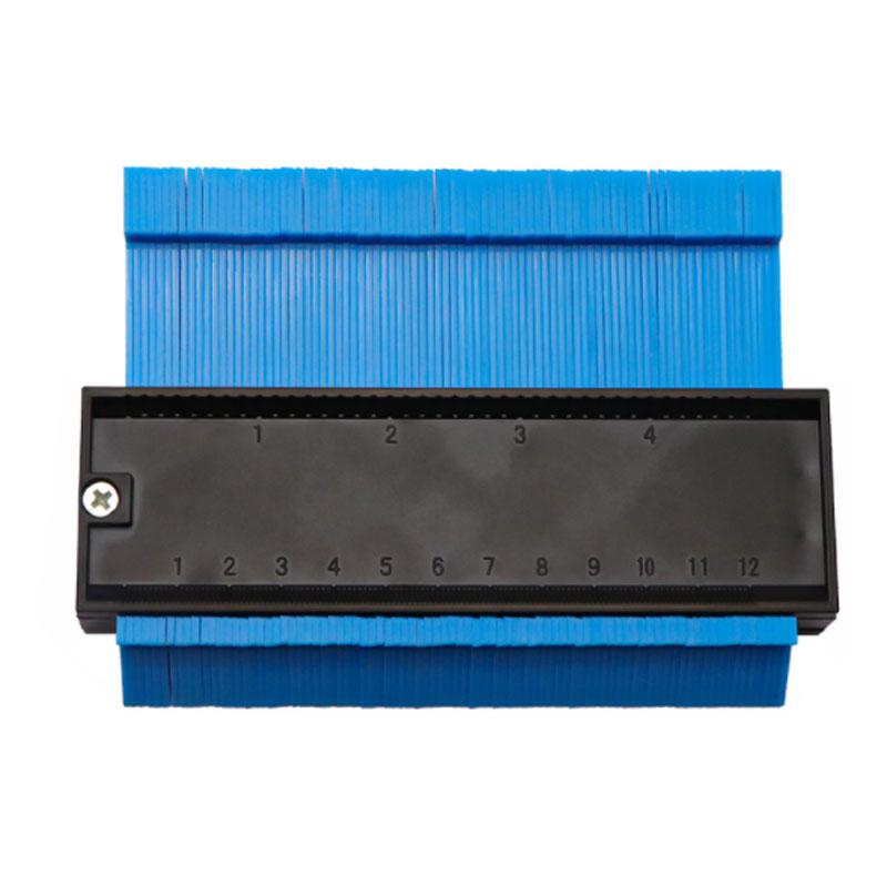 5/10 Inch Contour Profile Gauge Tiling Laminate Tiles Edge Shaping Wood Measure Ruler ABS