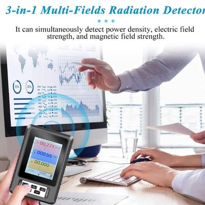 BR-9A-XR-2 Handheld Electromagnetic Field Radiation Detector Tester Portable Radiation Dosimeter Monitor Tester EMF Meter