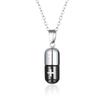 Stainless Steel Jewelry Cross Capsule Medicine  Pills Pendant Cremation Urn Necklace for Ashes Bottle Pendant for Ash Jewelry
