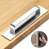1pc/2pcs Adhesive Cabinet Handles Plus Stainless Steel No-Drilling Easy Installation Handles For Cabinet Door Window Drawer & Re