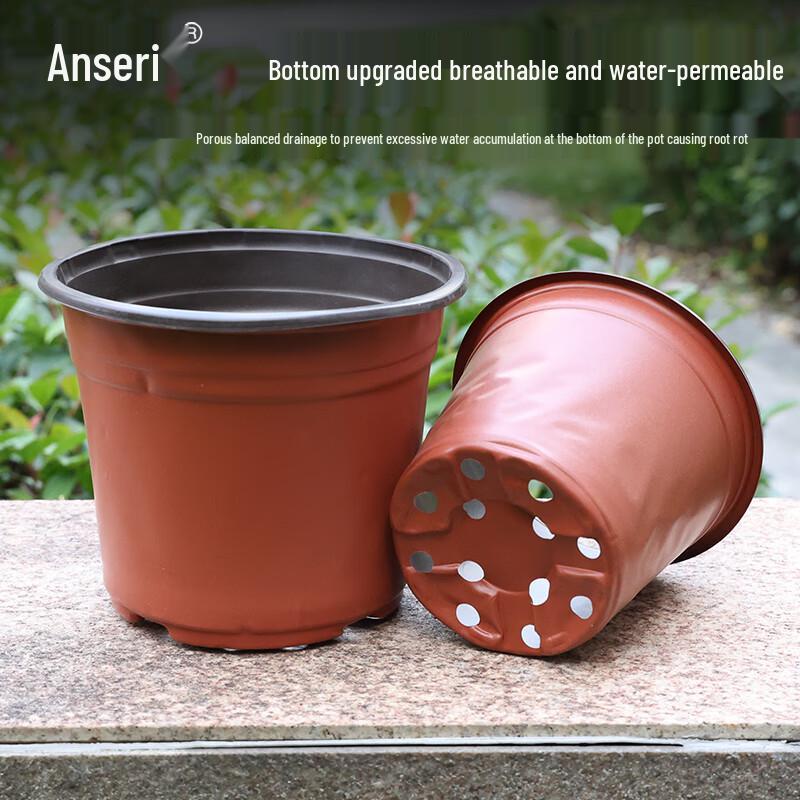 Zweifarbige Kunststoff-Pflanztöpfe (10er-Pack)