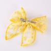 1 Piece Solid Color Elegant Ponytail Decoration Kids Flower Embroidery Lace Bow Hair Clips Hair Accessoreis For Girls