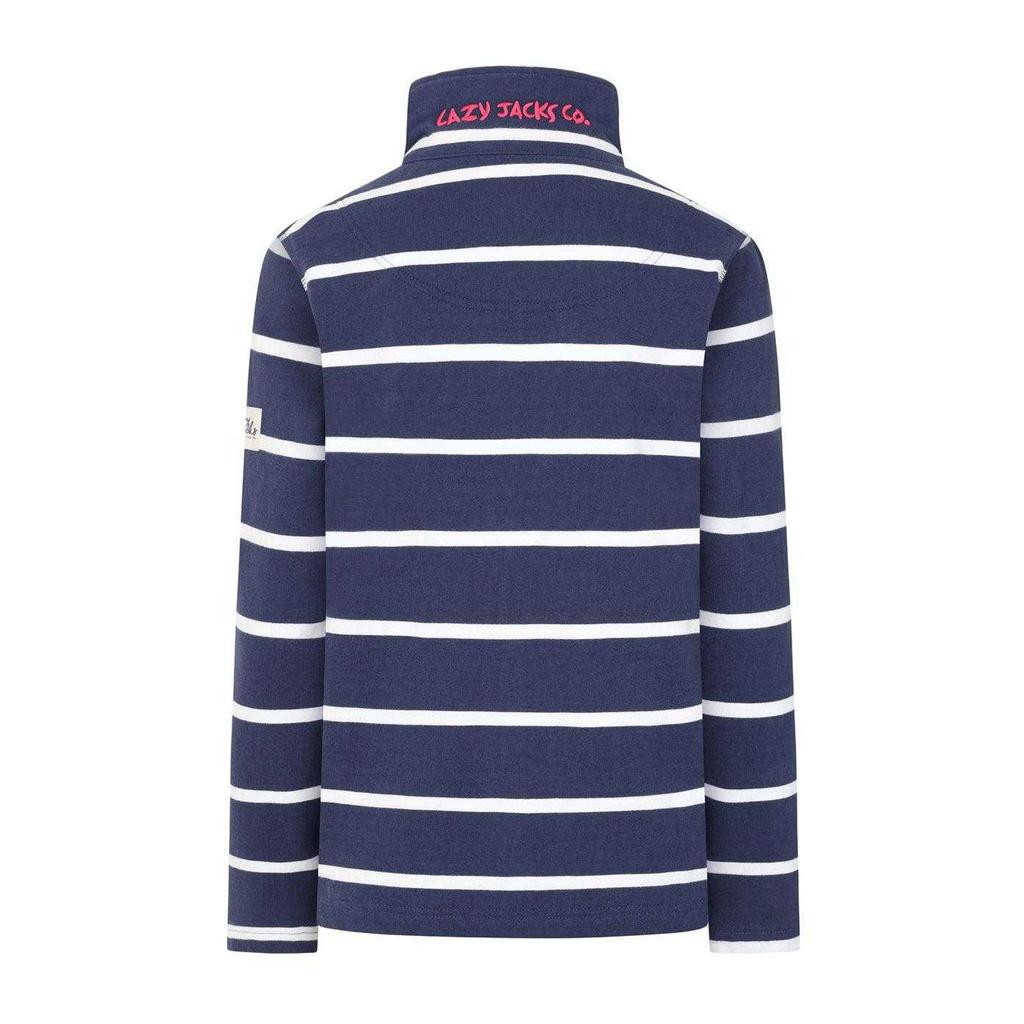 Lazy Jacks Womens/Ladies Striped Full Zip Sweatshirt