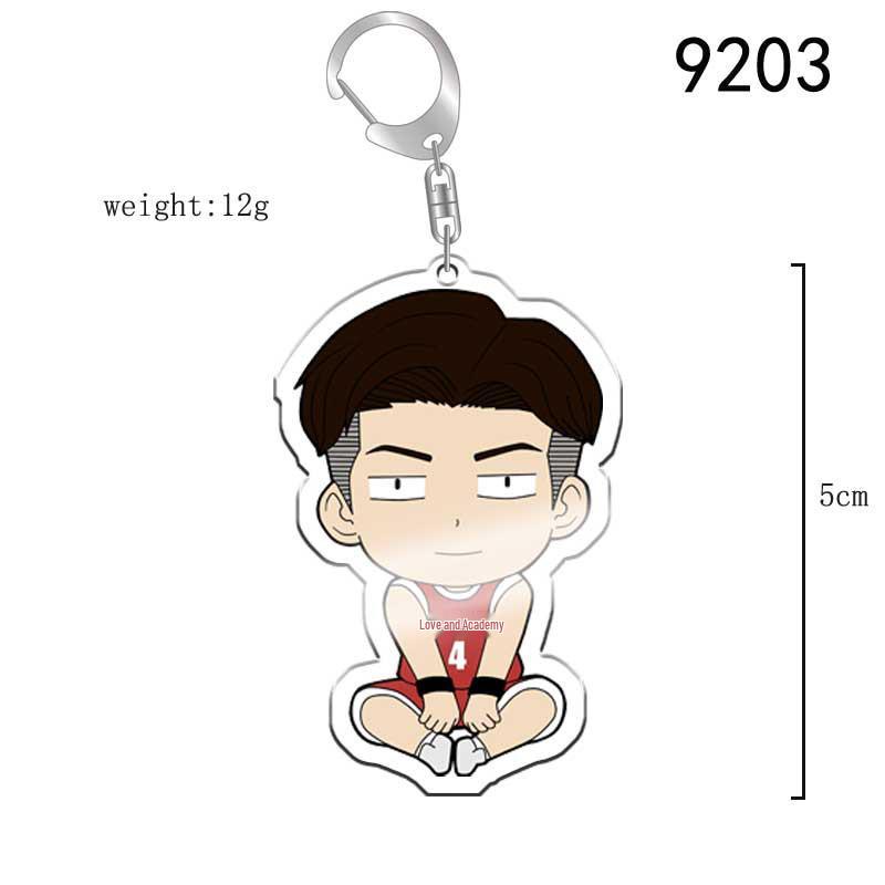 Slam Dunk Rukawa & Sakuragi Anime Acrylic Basketball Keychain In Stock