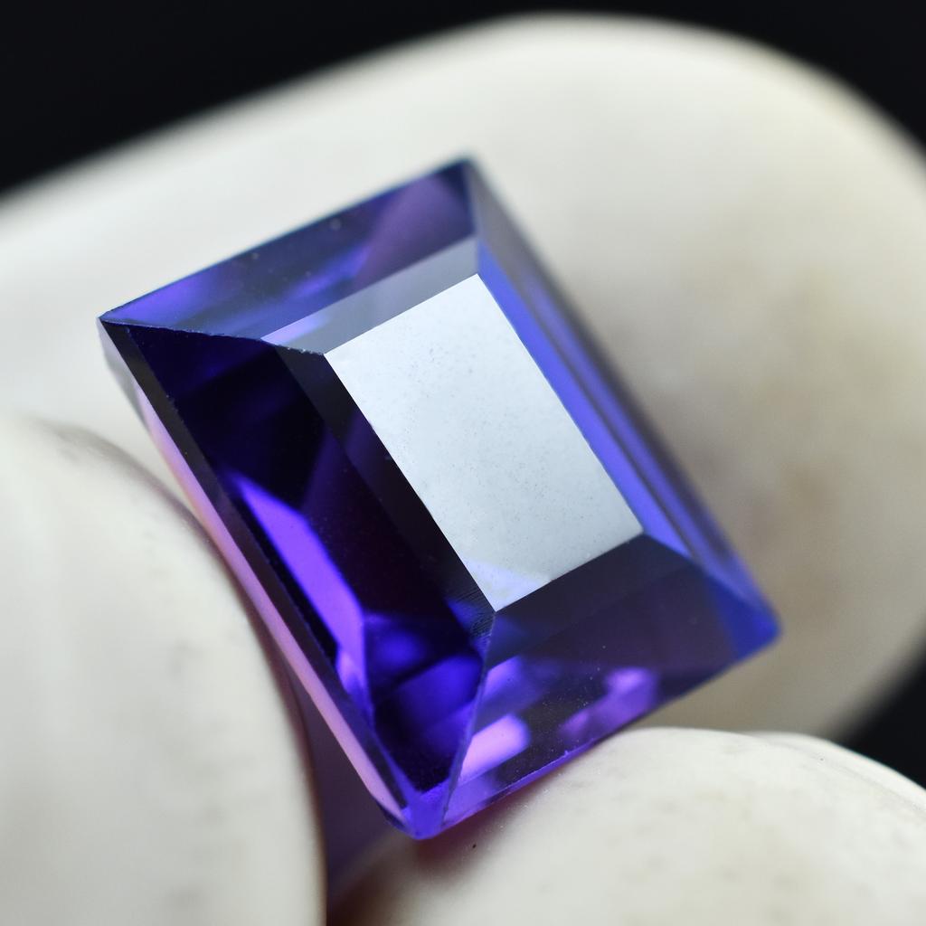 World Best Purple Tanzanite 5.00 Ct Emerald Cut Natural CERTIFIED Loose Gemstone AR-674