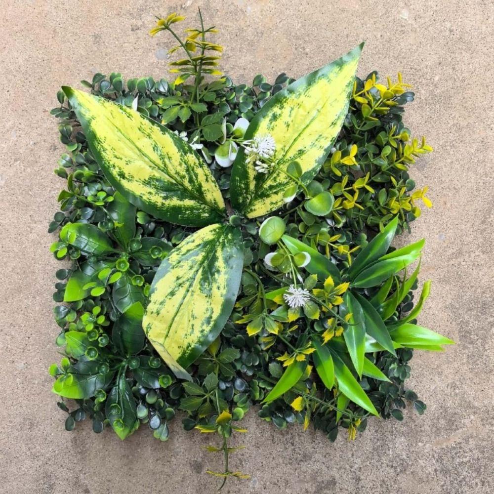 UV Protection Artificial Plant Wall Panel Artificial Fern Grass Background Wall Decoration
