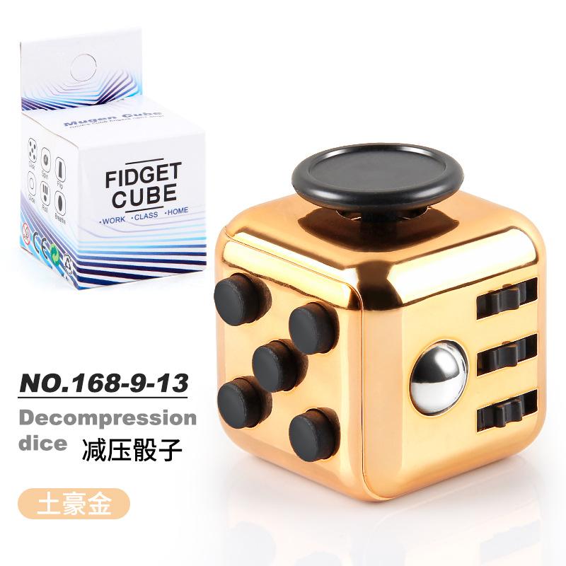 New And Strange Toys Decompression Rubik'S Cube, Vent Decompression Dice, Press 6-Sided Finger Rubik'S Cube, Source Factory