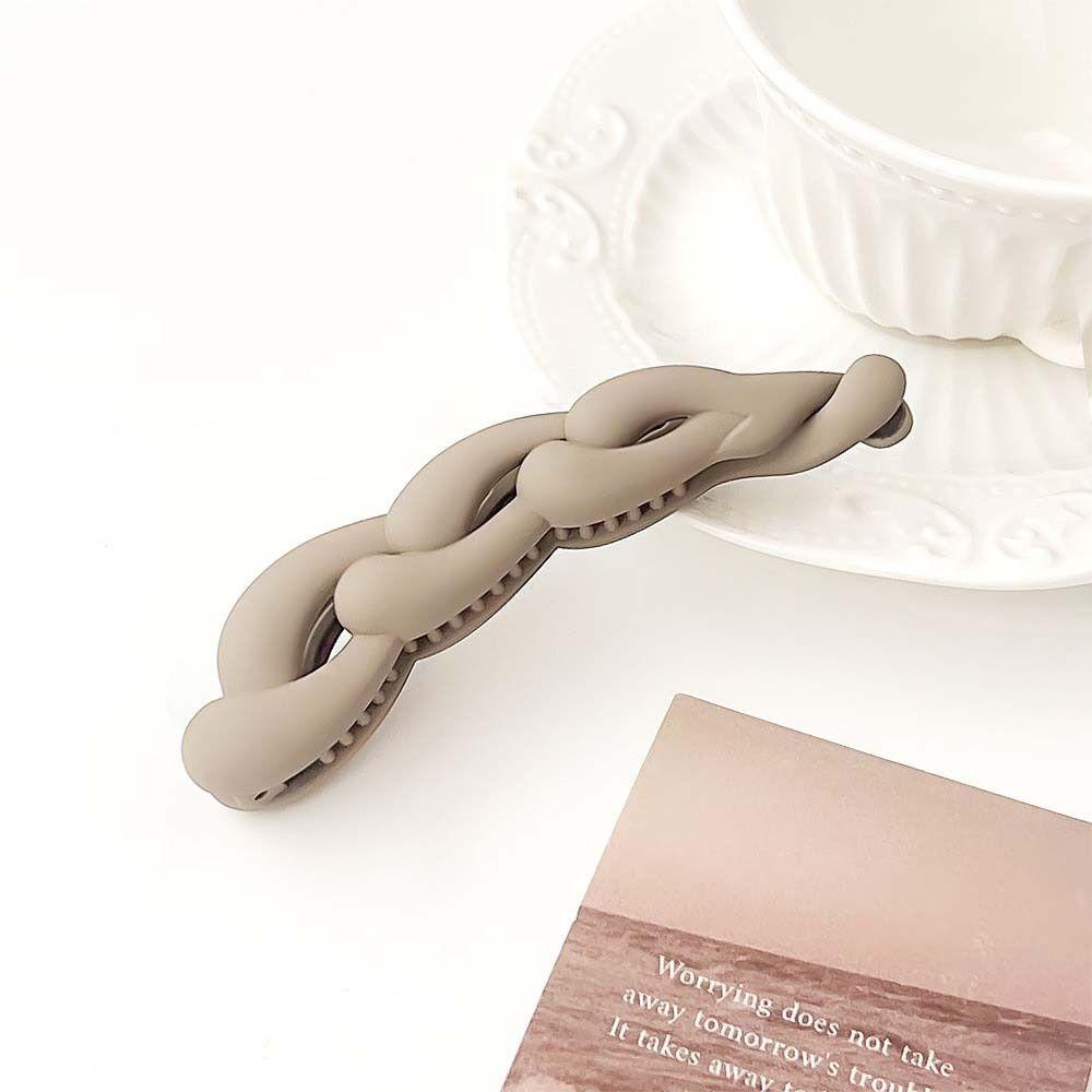 Frosted Plastic Banana Clip Korean Style Cross Matte Hair Clip Crab Barrettes Hair Claw Hair Twist Hair Pin Female/Girls