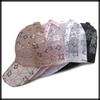 Mesh Cap with Sequin Cute for Men and CZA283 [White Fang] Design, Stylish, Hat, Women, (White)